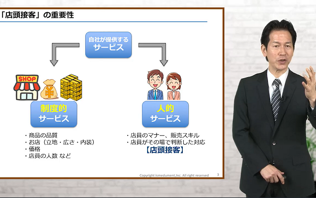 店頭接客のレベルアップ 3か月パック
