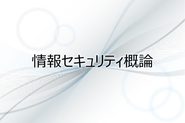 情報セキュリティ概論 3ヶ月利用パック